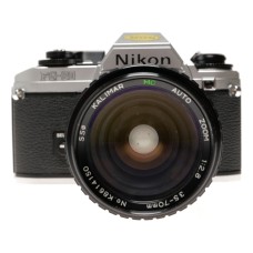 Nikon FG-20 35mm SLR Film Camera with lots of accessories