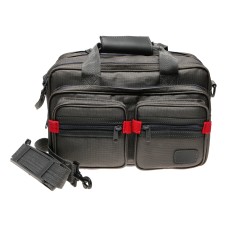 Black Grey Nylon Camera Bag with Strap