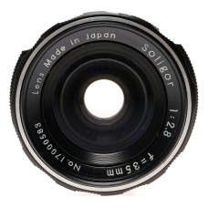 Soligor 35mm f/2.8 M42 Mount Lens caps and case