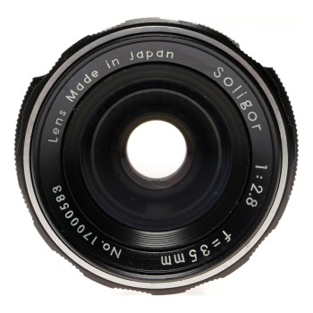 Soligor 35mm f/2.8 M42 Mount Lens caps and case