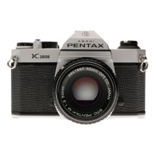 Pentax K1000 35mm SLR Camera 50mm Lens case manual set