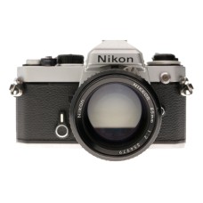 Nikon FE 35mm SLR Film Camera with 85mm f/2 Lens
