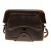 Minolta Brown Leather Camera Case shoulder strap