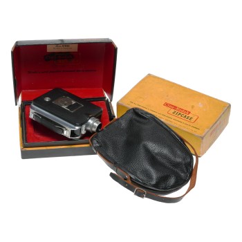 Cine Kodak 8mm movie camera with Zipcase leather etui boxed