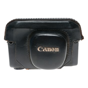 Canon used black leather ever ready vintage camera case