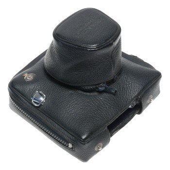 Black Pentax vintage SLR caemra lether case to fit motor rare