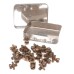 Meccano 25 Brass Nuts Bolts 37a 37b in Vintage Tin (F)