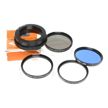 Canon T-Mount Adapter 52mm Filters Softmat UV Blue ND-4XL