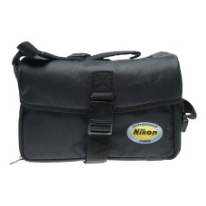 Nikon style camera bag vintage nylon shoulder black vintage