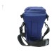 Blue Nylon CD used vintage SLR film camera case with strap
