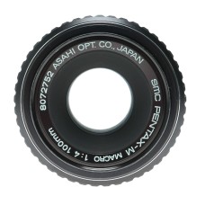 Asahi Pentax-M SMC Macro 1:4 100mm K Mount Camera Lens
