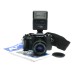 Chinon CM5 35mm Film SLR Camera Cosina 35-70 Macro Lens Hanimex Flash