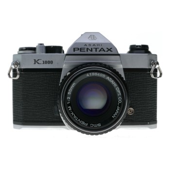 Pentax K1000 SLR Film Camera 1:2/50 SMC Lenses Tele Converter Manuals