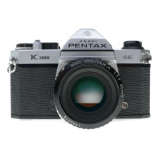 Pentax K1000 SE 35mm Film SLR Camera 1.7/50 SMC Lens Pouch Manual