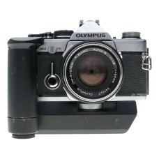 Olympus OM2 SLR Film Camera Auto-S 1.8 50mm Lens Motor Drive