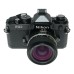 Nikon FM2 SLR Black Film Camera 1:2.8/28 Nikkor 1:2.5/105 Lenses Caps