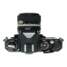 Nikon FM2 SLR Black Film Camera 1:2.8/28 Nikkor 1:2.5/105 Lenses Caps