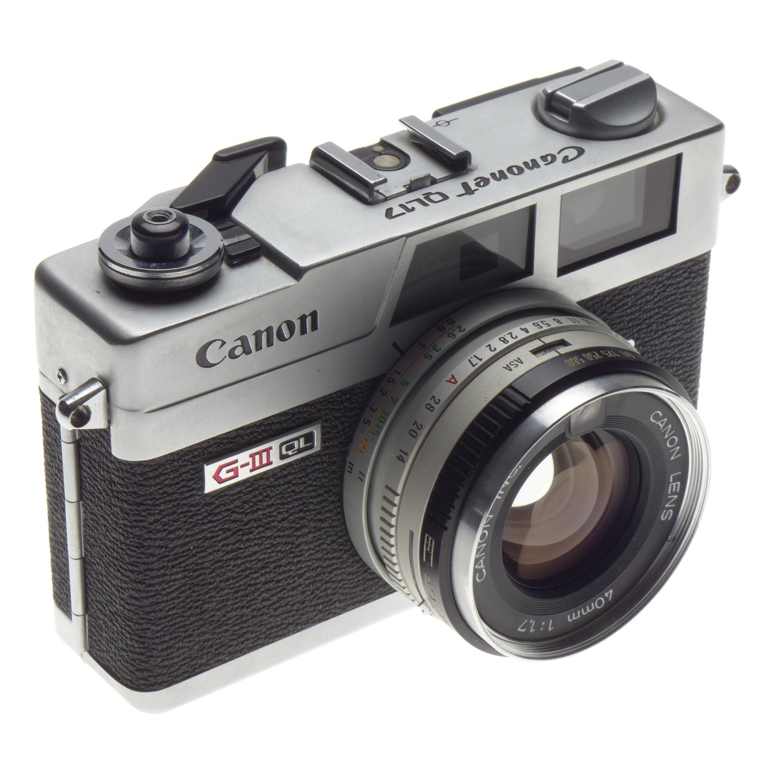 Canonet QL17 Canon G-III QL 35mm film camera 40mm 1:1.7 lens 1.7/40