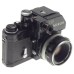 Black paint nikon f 35mm film slr camera photomic meter nikkor-h 1:2 f=50mm kogaku lens