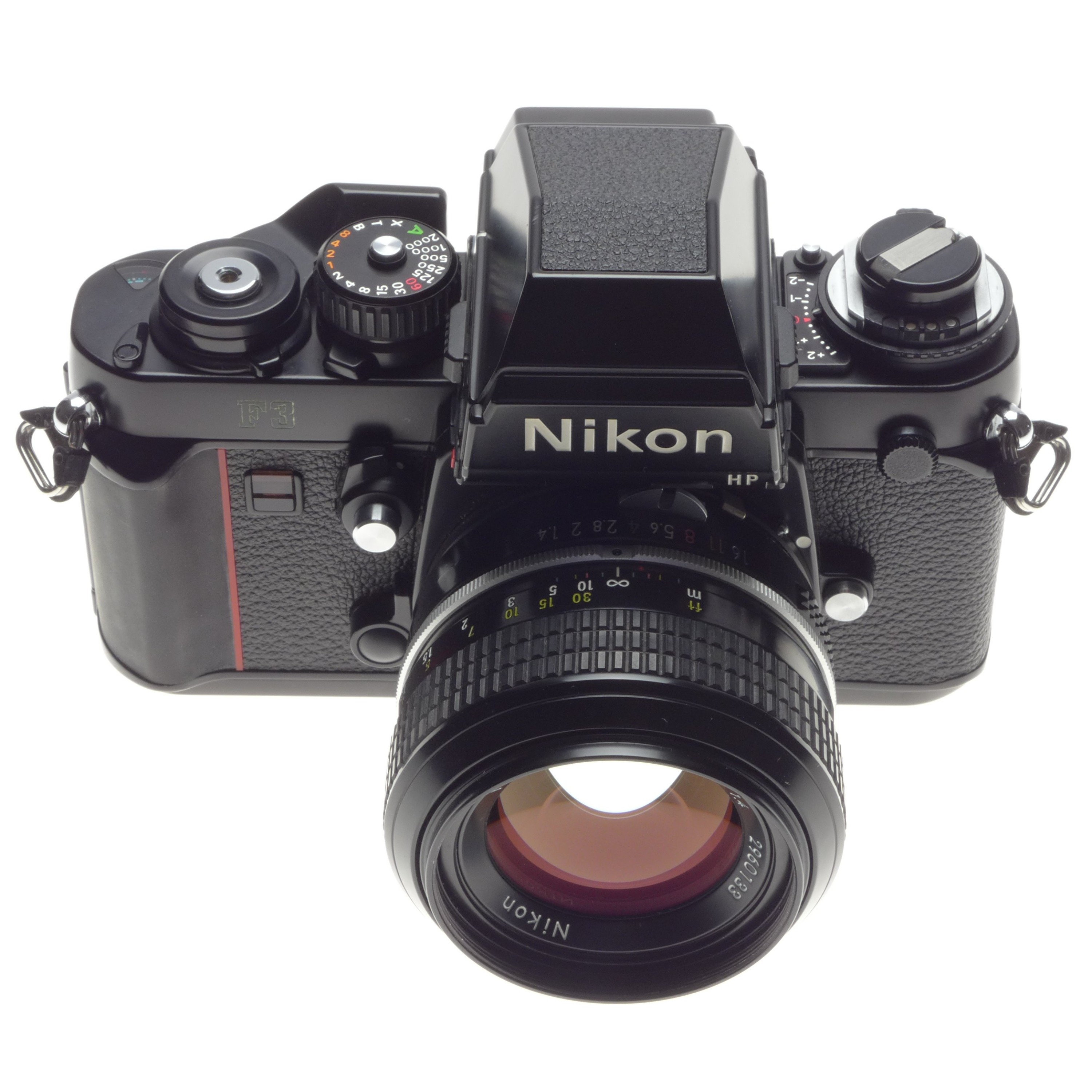 NIKON F3 HP Black 35mm MINT vintage film camera NIKKOR 50mm 1:1.4