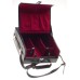 Black Camera flight case carry on shoulder bag retro vintage red velvet