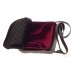 Brown Camera flight bag carry on shoulder bag retro vintage red velvet