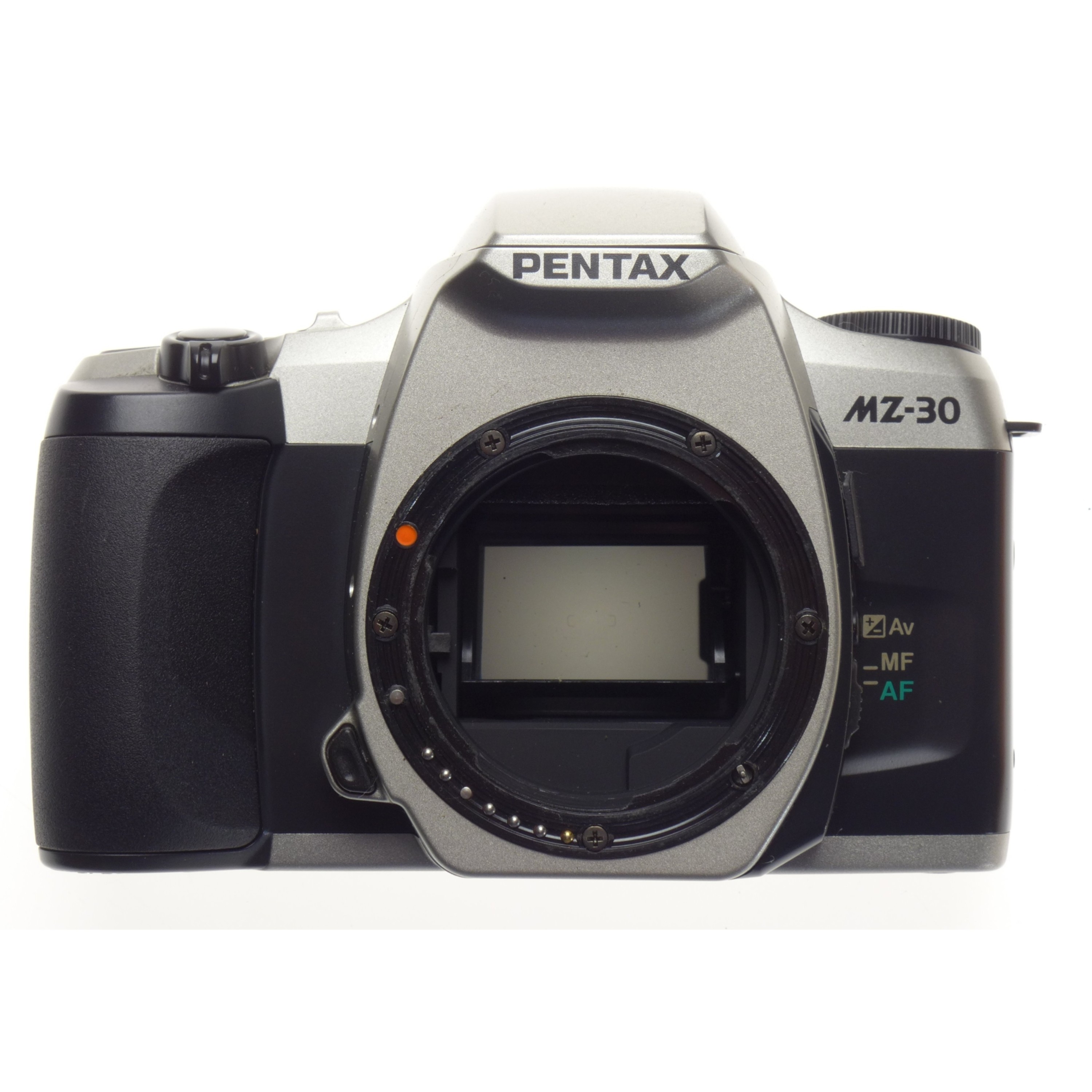 Pentax MZ-30 SLR film camera SMC Pentax FA 28-80mm Zoom lens cap