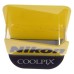 Nikon Coolpix original camera shop yellow display stand
