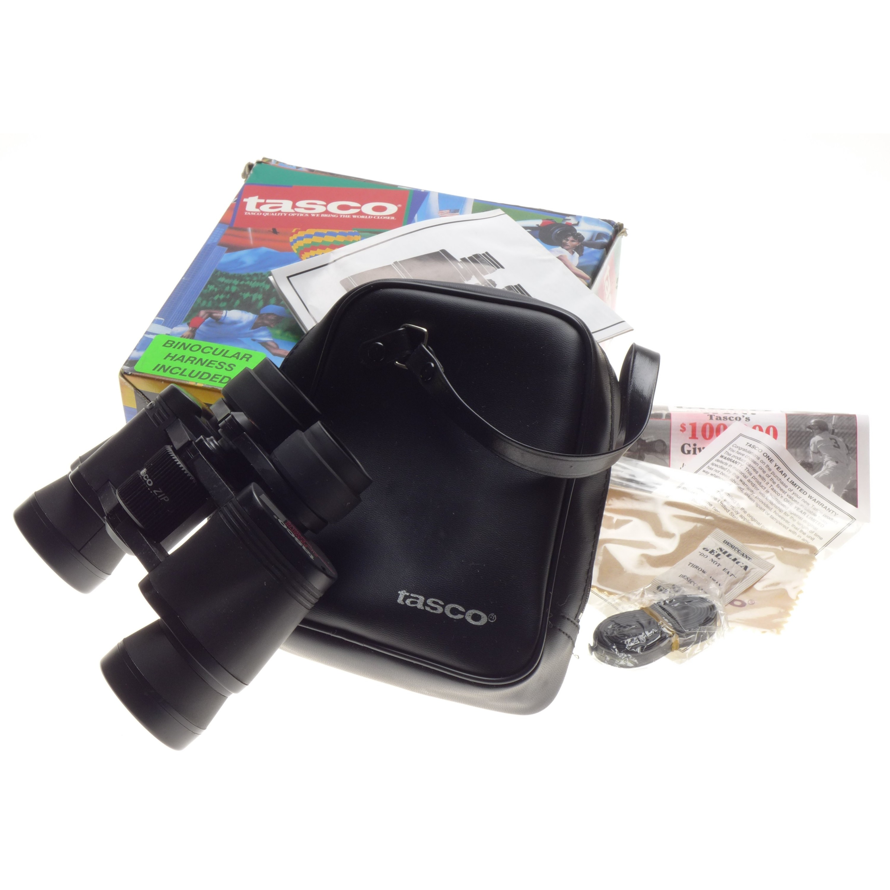 TASCO 8x40 Binoculars Rubber Armoured Boxed new old stock