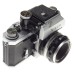 Chrome Nikon F 35mm classic old school film camera 2/50mm lens