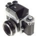 Chrome Nikon F 35mm classic old school film camera 2/50mm lens
