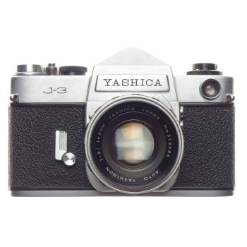 Yashica J-3 35mm Vintage film SLR camera Yashinon 2/50 lens f=50mm
