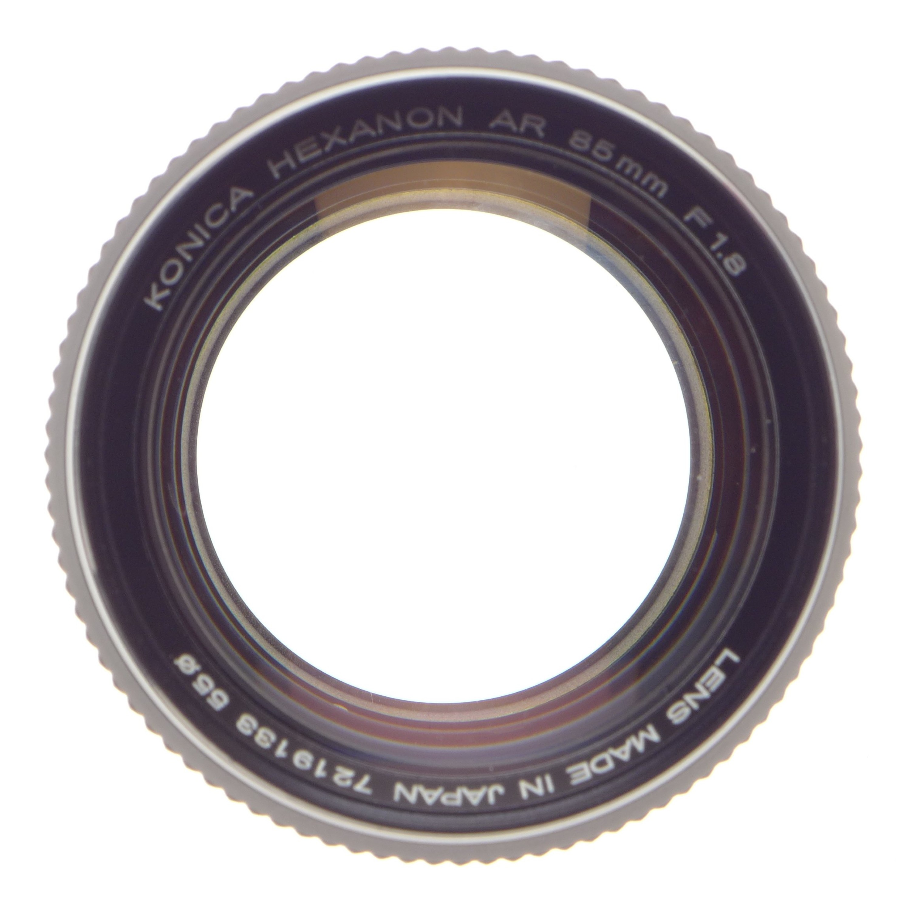 Konica Hexanon AR 85mm F1.8 K/AR mount Mint SLR vintage 35mm film lens