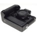 Black NIKON FE 35mm SLR classic film camera body with MD-12 motor winder hand battery grip