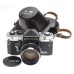 PETRI Penta 35mm SLR Vintage film camera 1:2 f=55mm KURIBAYASHI 2/55 case cap MINT-
