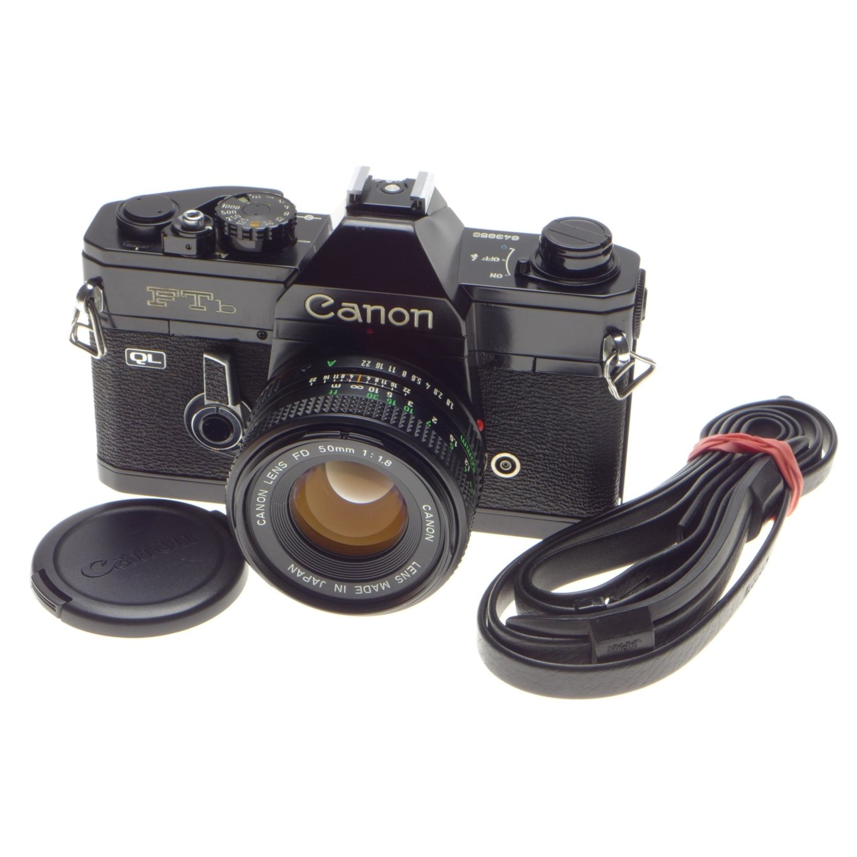 CANON FTb QL black classic vintage SLR 35mm film camera FD 50mm 1