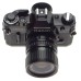 Canon AE-1 black SLR 35mm vintage film camera FD Zoom 35-70mm lens 1:3.5-4.5 strap
