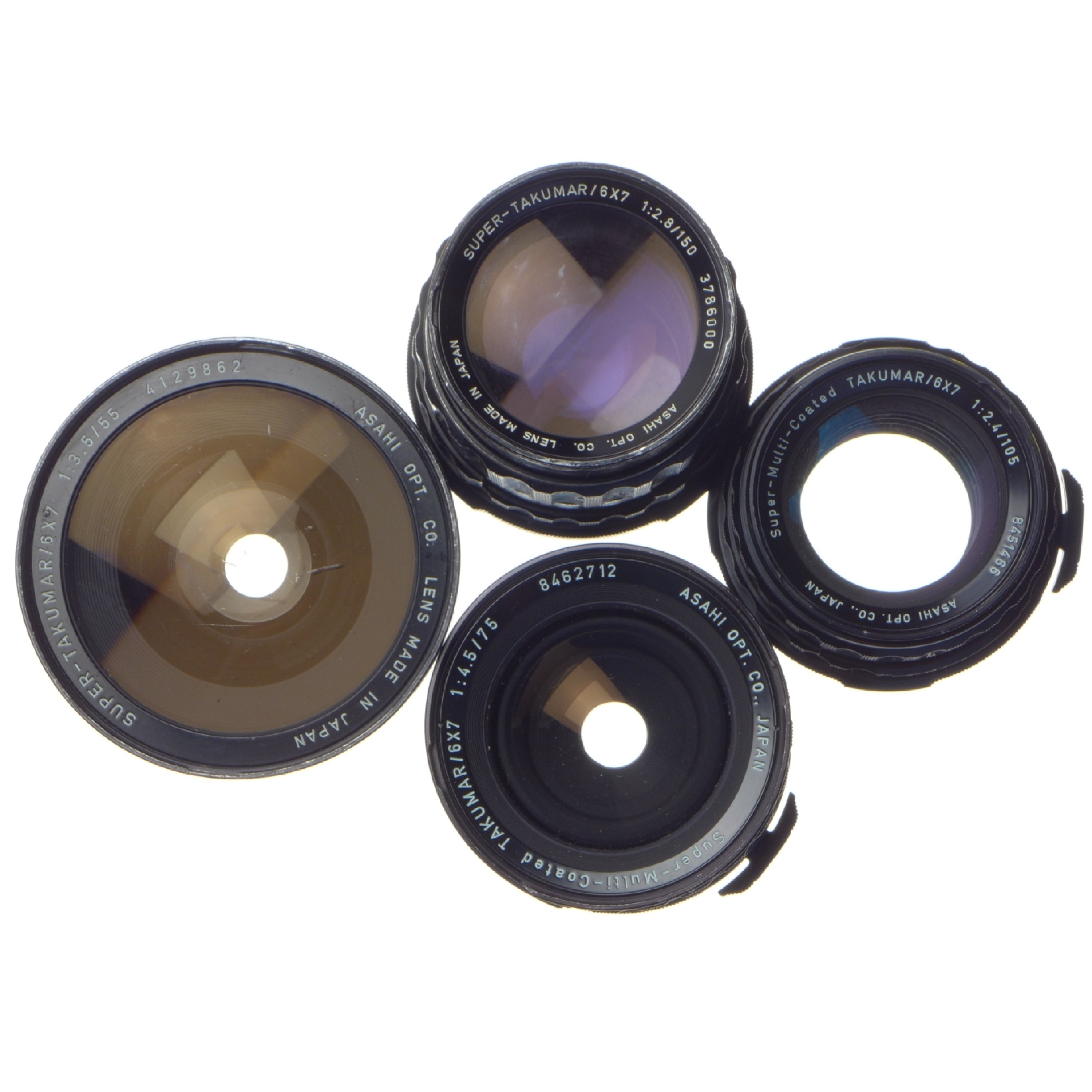 Pentax 67 complete used camera kit 6x7 medium format 4 lenses grip