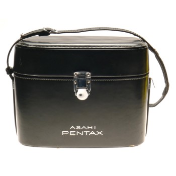 ASAHI Pentax black retro vintage camera case shoulder bag original fits complete SLR kit