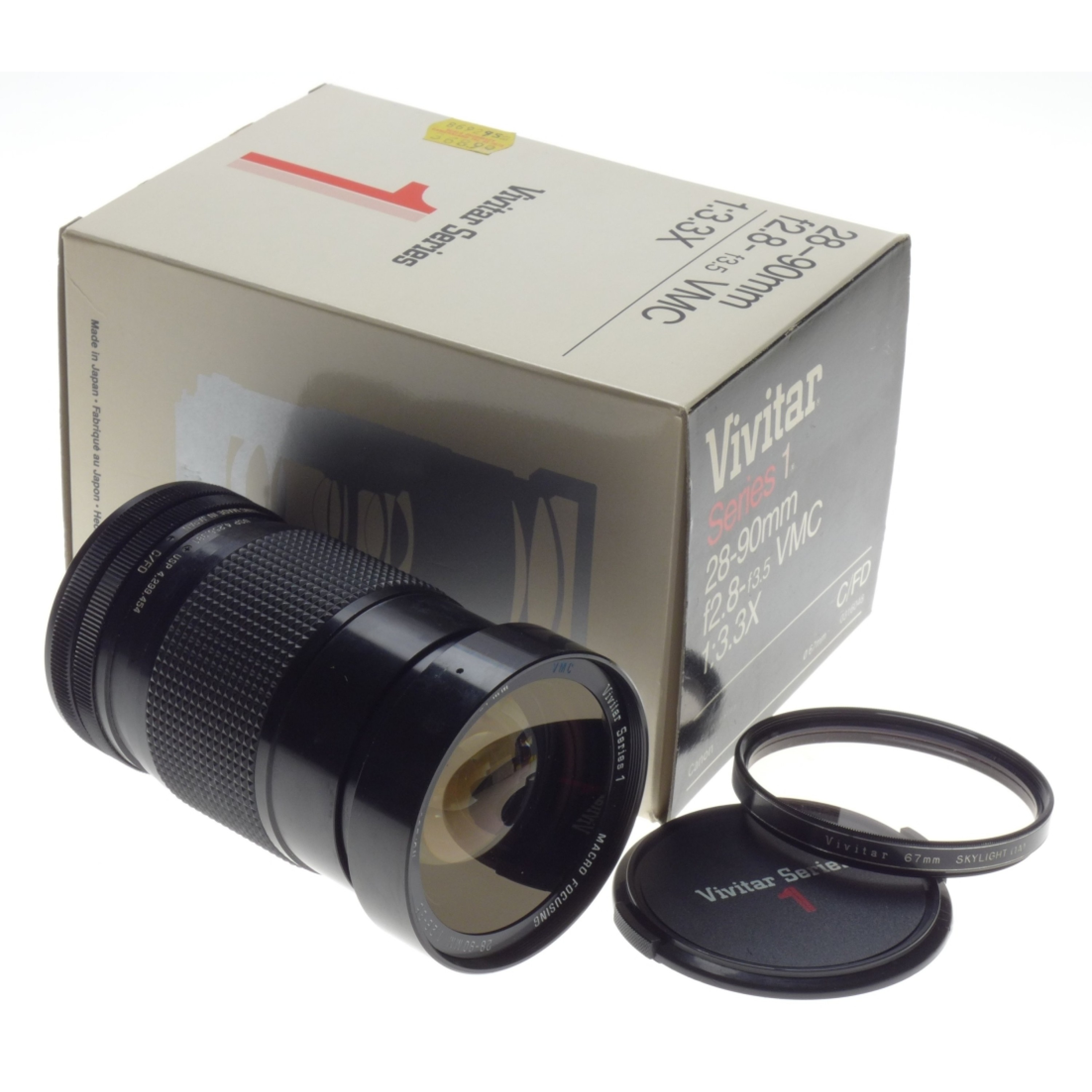 Vivitar Series 1 28-90mm f2.8-f3.5 VMC 1:3.3x Canon FD mount