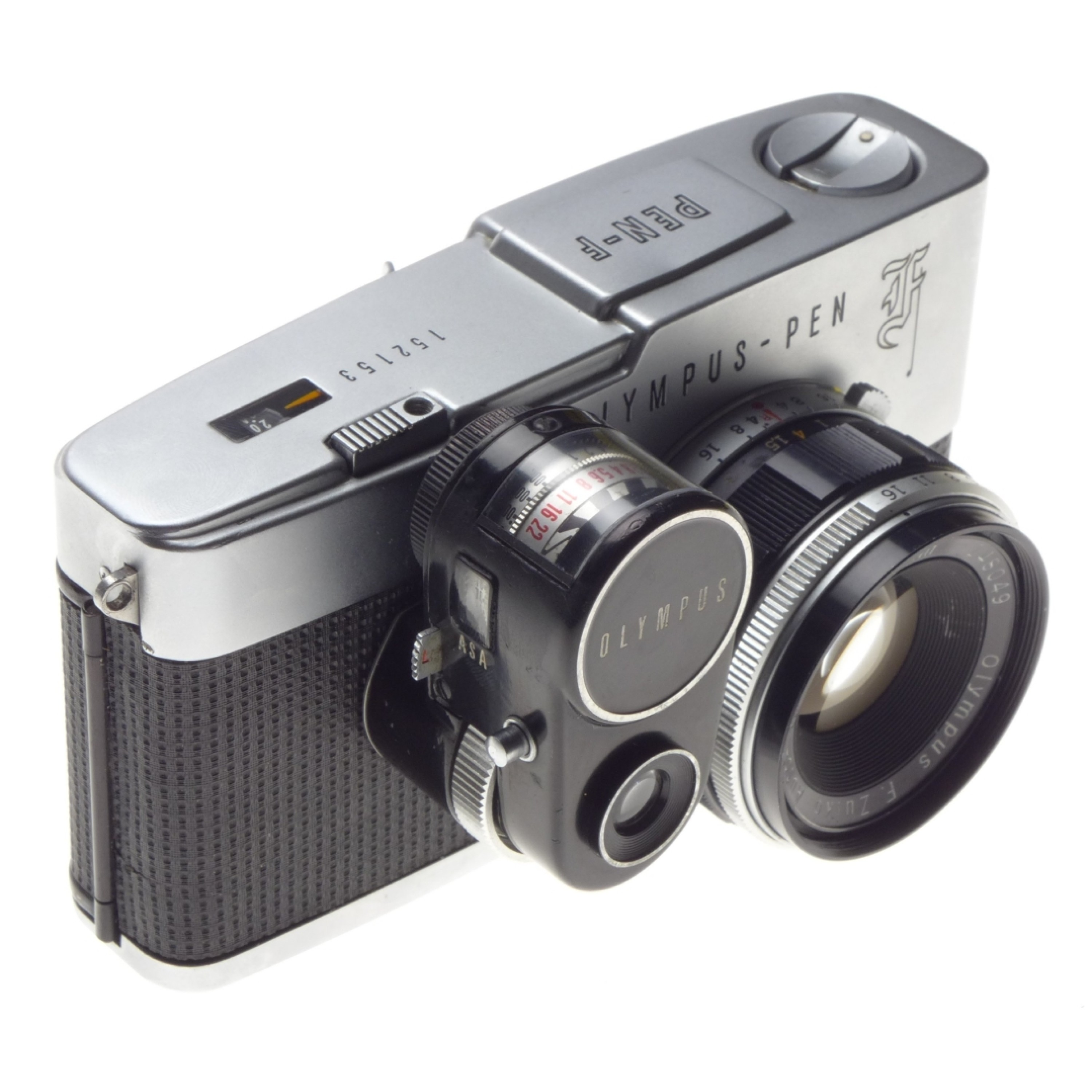 M7357 OLYMPUS PEN-F/Auto-S 1:1.8 f=38ｍｍ Olympus PEN-FT + Auto-S 38mm F1.8 Half-frame Camera. – SHOWA