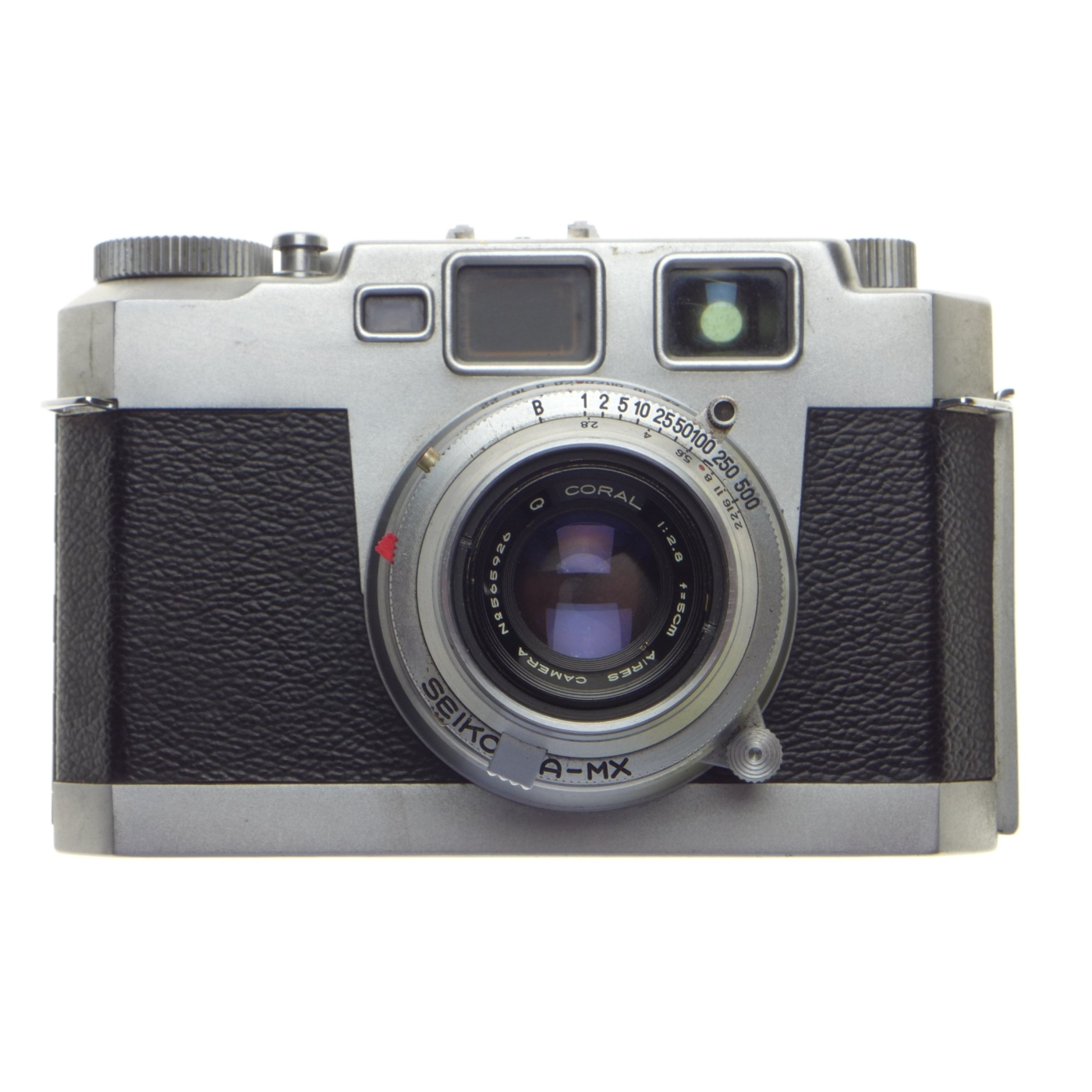 Aires 35-Iia vintage 35mm rangefinder film retro camera chrome Q