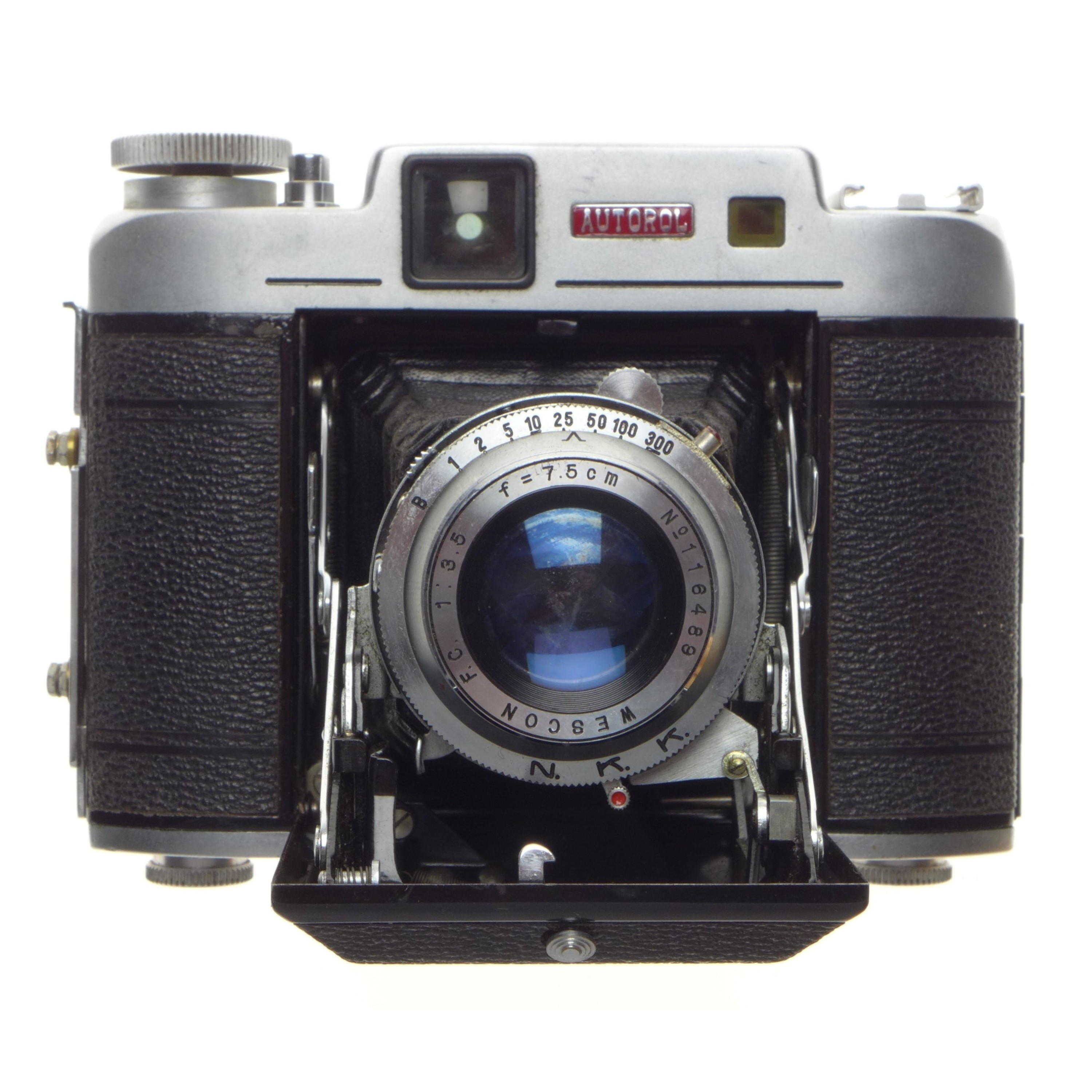 フィルムカメラ NKK WESTER SIX AUTOROL G0318-0130-371-1v N.K.K Nishida Kougaku Wester Autorol Spring Camera 3.5 f=7,5cm