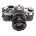 CANON AE-1 chrome 35mm SLR film Classic camera with FD 50 1:1.8 lens with filter