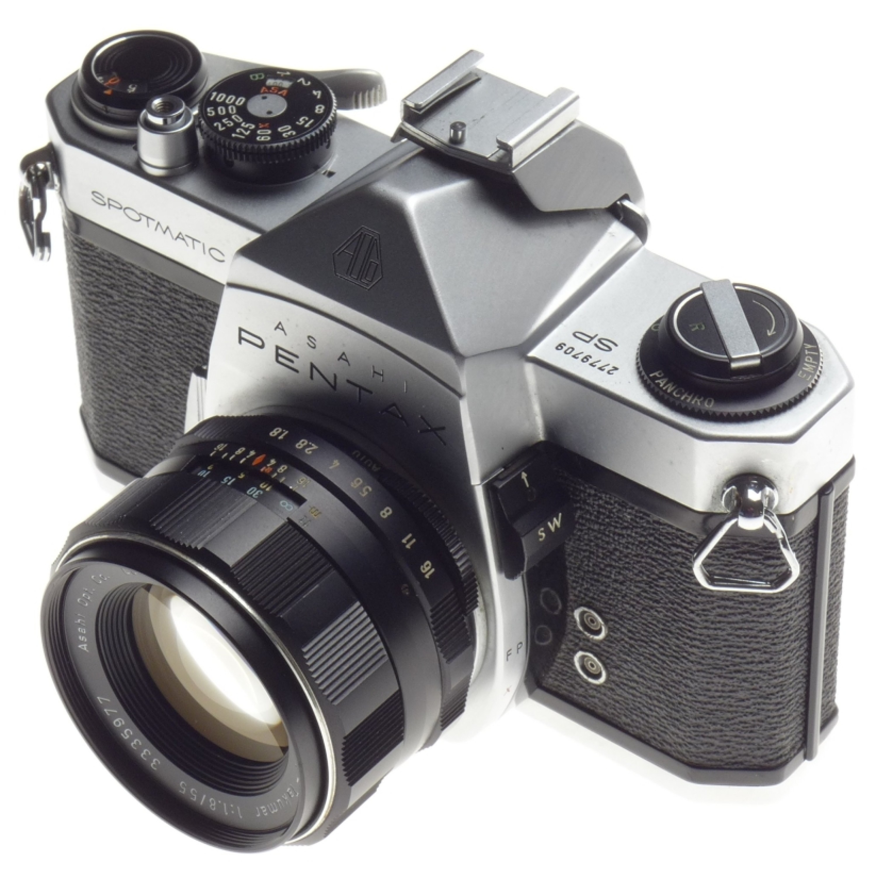 Asahi Pentax Spotmatic 35mm SLR film camera Takumar 1.8/55mm lens
