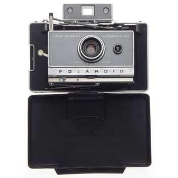 Polaroid Land camera automatic 100 shoots black and white and color cased