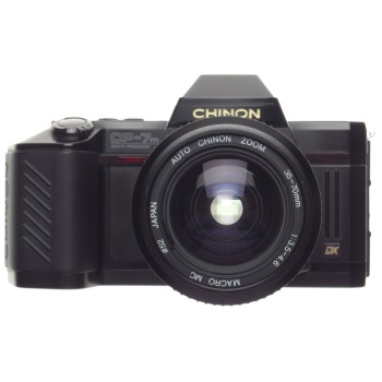 Chinon CP-7M SLR film camera Auto Zoom 35-70mm DX Multi Program