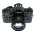 Canon A-1 Black 35mm Film SLR Camera FD 50mm 1:1.4 Filters Manual