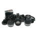 Olympus OM-2 Spot Program 35mm SLR Film Camera Auto-S Tele Wide Lenses