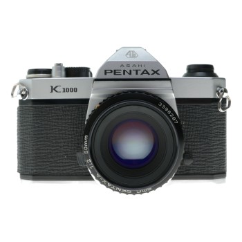 Pentax K1000 35mm Film SLR Camera SMC 1:2 50mm Lenses Instructions Accessories